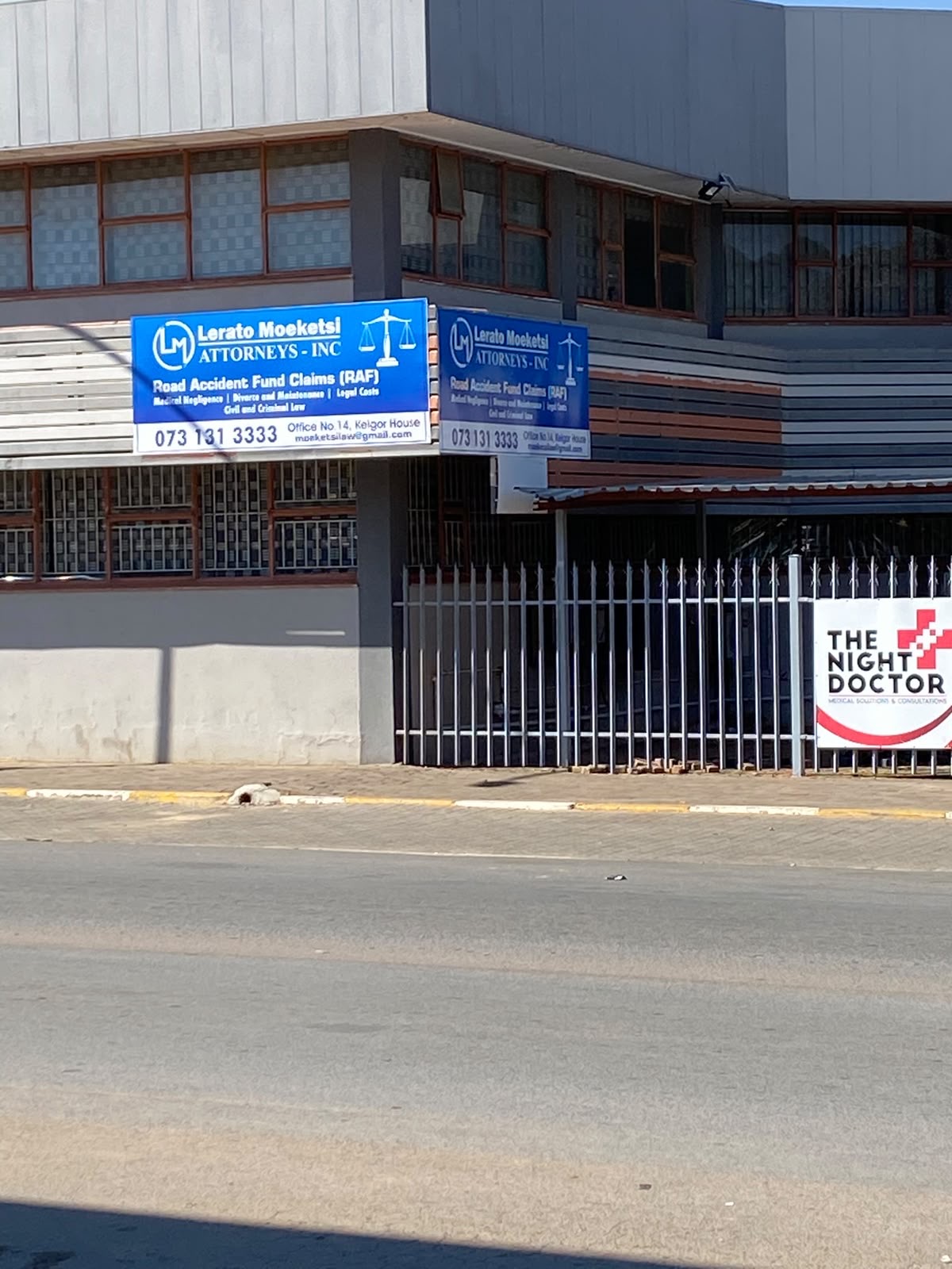 Lerato Moeketsi Attorneys – Inc. signage at Kelgor House, 14 Tillard Street, Mahikeng